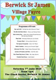 Berwick Village Fayre -  Saturday 7th June '25